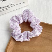 Women's Pastoral Solid Color Round Dots Flower Cloth Hair Tie main image 8