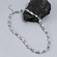 Einfacher Stil Geometrisch Perlen Opal Titan Stahl Irregulär Unisex Halskette Mit Anhänger sku image 2