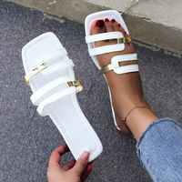 Women's Casual Color Block Open Toe Slides Slippers main image 3