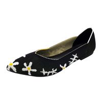 Women's Casual Geometric Solid Color Snakeskin Point Toe Flats main image 2