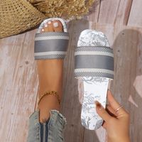 Women's Casual Geometric Solid Color Open Toe Slides Slippers main image 5