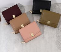 Women's Solid Color Pu Leather Zipper Wallets main image 7