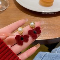 1 Paar IG-Stil Blume Überzug Inlay Aryl Legierung Künstliche Perlen Strasssteine Ohrringe sku image 20