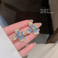 1 Paar IG-Stil Blume Überzug Inlay Aryl Legierung Künstliche Perlen Strasssteine Ohrringe sku image 22