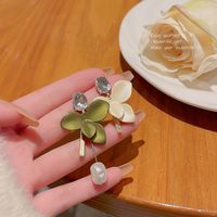 1 Paar IG-Stil Blume Überzug Inlay Aryl Legierung Künstliche Perlen Strasssteine Ohrringe sku image 32