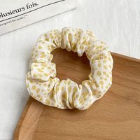 Women's Pastoral Solid Color Round Dots Flower Cloth Hair Tie sku image 11