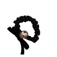 Women's IG Style Heart Shape Bow Knot Velvet Hair Tie main image 5