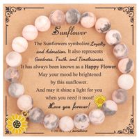 Ethnischer Stil Geometrisch Sonnenblume Ein Naturstein Perlen Armbänder 1 Stück sku image 27