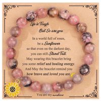 Ethnischer Stil Geometrisch Sonnenblume Ein Naturstein Perlen Armbänder 1 Stück sku image 50