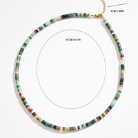 Simple Style Color Block Natural Stone Titanium Steel Beaded Necklace 1 Piece main image 5