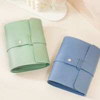 Simple Style Solid Color Pu Leather Jewelry Packaging Bags main image 5