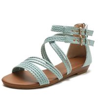 Women's Basic Solid Color Round Toe Fashion Sandals main image 3