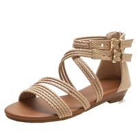 Women's Basic Solid Color Round Toe Fashion Sandals main image 4