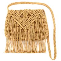 Women's Medium Straw Solid Color Vacation Zipper Straw Bag main image 5