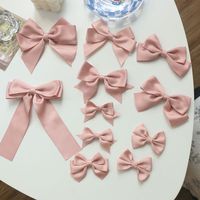 Women's Sweet Simple Style Bow Knot Cloth Hair Clip Hair Tie Brooches main image 7
