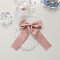 Women's Sweet Simple Style Bow Knot Cloth Hair Clip Hair Tie Brooches main image 6