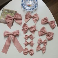 Women's Sweet Simple Style Bow Knot Cloth Hair Clip Hair Tie Brooches main image 5