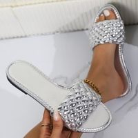 Mujeres Casual Impresión Punta Abierta Zapatillas De Diapositivas sku image 4