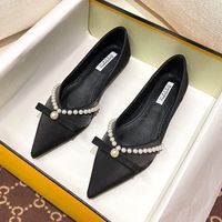 Women's Elegant Solid Color Point Toe Flats sku image 5