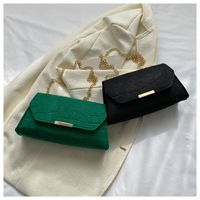 Women's Small Felt Solid Color Classic Style Square Magnetic Buckle Shoulder Bag main image 7