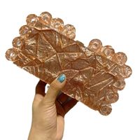 Blue Purple Rose Gold Arylic Solid Color Evening Bags main image 2