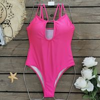 Women's Vacation Solid Color 2 Pieces One Piece Swimwear main image 2
