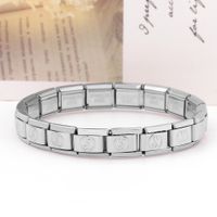 1 Piece Stainless Steel Gossip Bracelet Module Accessories sku image 1