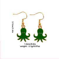 Cute Octopus Alloy Enamel Plating Women's Drop Earrings 1 Pair sku image 6