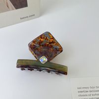 Estilo Simple Estilo Clásico Color Sólido Hojas De Acetato Embutido Diamantes De Imitación Garras De Pelo 1 Pieza sku image 3