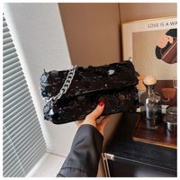 Women's Medium Pu Leather Solid Color Streetwear Square Magnetic Buckle Underarm Bag main image 4