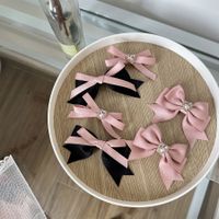 Women's Sweet Simple Style Bow Knot Cloth Hair Clip Hair Tie Brooches main image 3