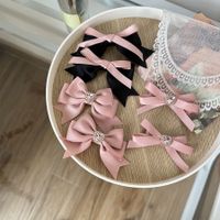Women's Sweet Simple Style Bow Knot Cloth Hair Clip Hair Tie Brooches main image 2