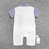 British Style Solid Color Polyester Baby Rompers main image 4