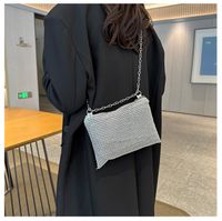 Women's Small Pu Leather Solid Color Vintage Style Classic Style Square Zipper Shoulder Bag main image 3