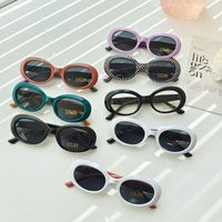 Casual Cute Vacation Solid Color Pc Resin Oval Frame Full Frame Women's Sunglasses main image 6