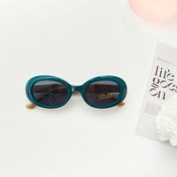 Casual Cute Vacation Solid Color Pc Resin Oval Frame Full Frame Women's Sunglasses sku image 3