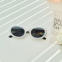 Casual Cute Vacation Solid Color Pc Resin Oval Frame Full Frame Women's Sunglasses sku image 6