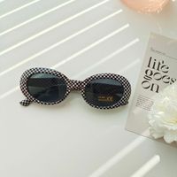 Casual Cute Vacation Solid Color Pc Resin Oval Frame Full Frame Women's Sunglasses sku image 7