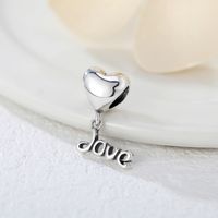 1 Piece Sterling Silver Rhodium Plated Heart Shape Polished Pendant main image 1