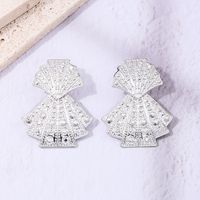 1 Pair Simple Style Commute Shell Alloy Drop Earrings main image 3
