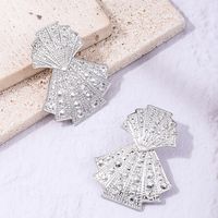 1 Pair Simple Style Commute Shell Alloy Drop Earrings main image 5