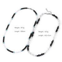 304 Stainless Steel Exaggerated Simple Style Beaded Inlay Round Zircon Necklace main image 2