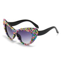 Streetwear Colorful Tac Cat Eye Full Frame Women's Sunglasses sku image 1