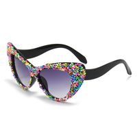 Vêtement De Rue Coloré Tac Oeil De Chat Plein Cadre Femmes De Lunettes De Soleil sku image 1