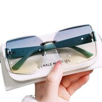 Streetwear Solid Color Pc Square Full Frame Women's Sunglasses main image 3
