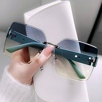 Streetwear Solid Color Pc Square Full Frame Women's Sunglasses main image 1