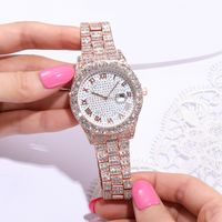 Simple Style Shiny Solid Color Double Side Snaps Quartz Women's Watches main image 6