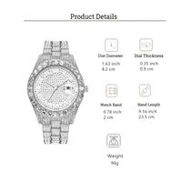 Simple Style Shiny Solid Color Double Side Snaps Quartz Women's Watches main image 2