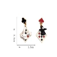 1 Pair Simple Style Classic Style Color Block Plating Alloy Gold Plated Drop Earrings main image 2