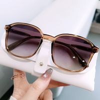 Streetwear Solid Color Pc Oval Frame Full Frame Women's Sunglasses main image 4